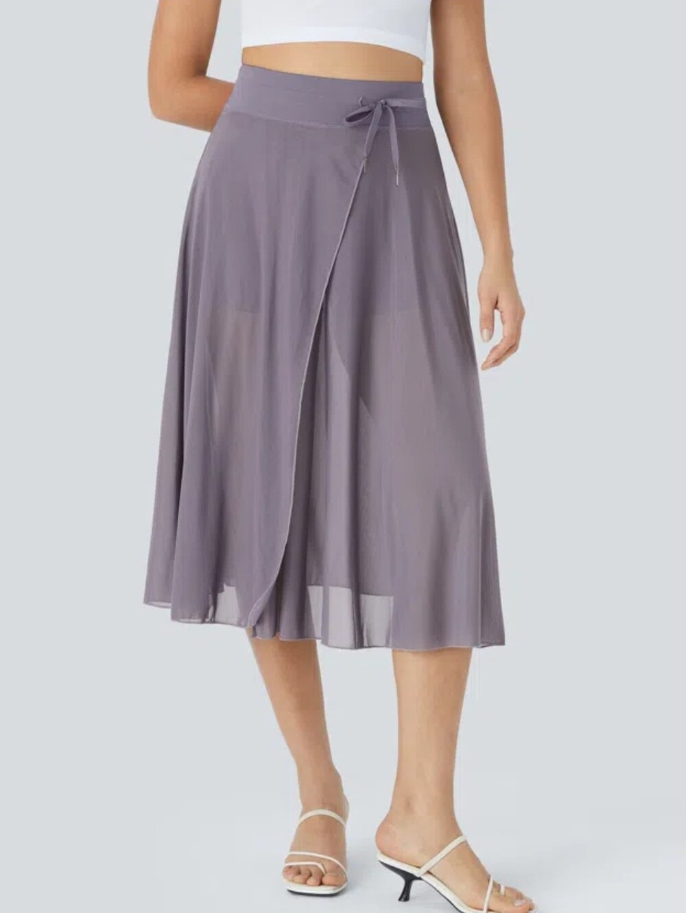 Halara Pull On Flowy Skort Skirt New Large L